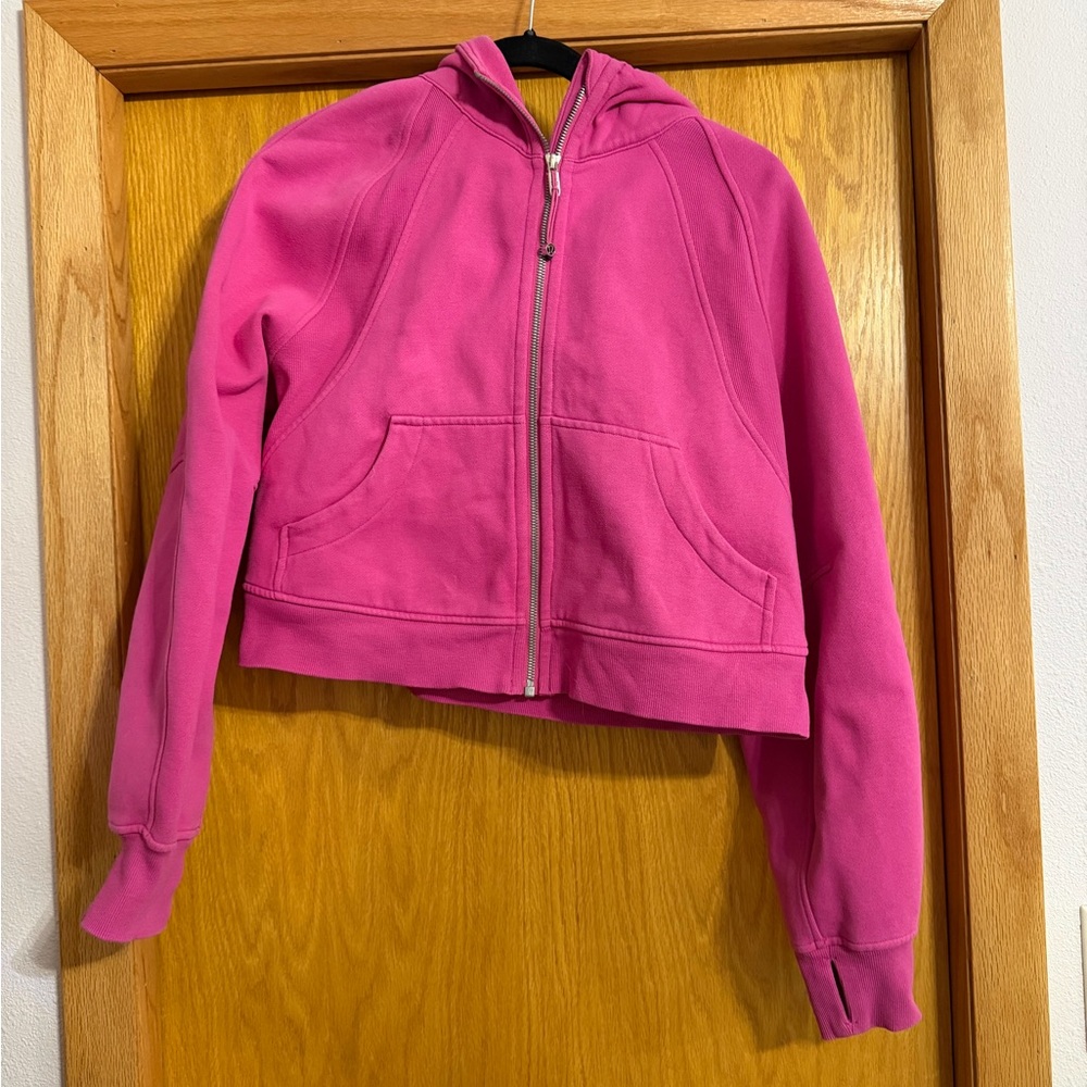 lululemon athletica scuba sonic pink Hoodie